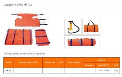 Vacuum splint full body set - main